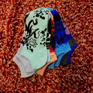Descendants no-show girls socks 5pk m/l